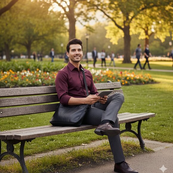 Express 1MX Modern Dress Shirt Men's Sz.M - Picture 5 of 7